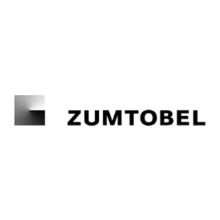 Zumtobel company logo with abstract gray and black geometric shape